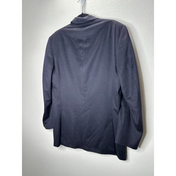 Burberry 100% Cashmere Black Bond Street 2-Button Blazer Jacket 40 Long - Picture 7 of 11